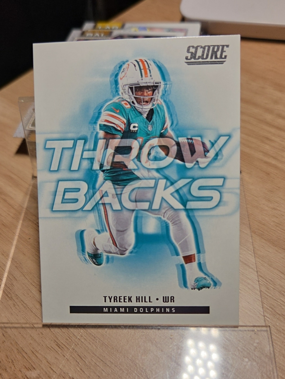 2025 Panini Score Throwbacks Tyreek Hill Card -